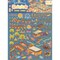 Evening Firework Festival Isometric Stickers, Large Size Sticker Scene, Adorabilities